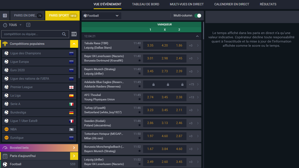 Application mobile Betmomo pour appareils Android
